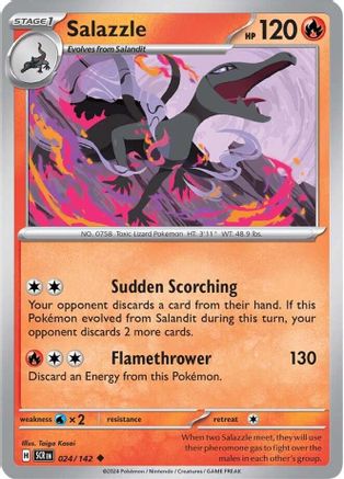 Salazzle - 024/142  SV07 Stellar Crown - Uncommon