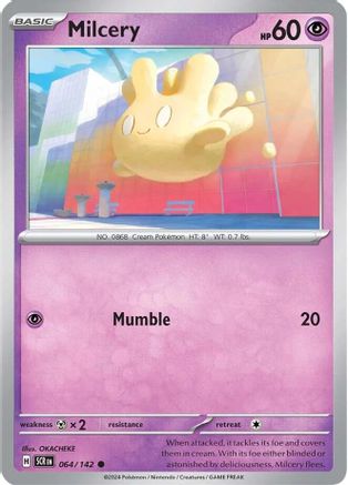 Milcery - 064/142  - Reverse Holofoil SV07 Stellar Crown - Common