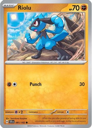 Riolu - 081/142  SV07 Stellar Crown - Common