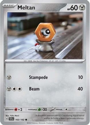 Meltan - 102/142  SV07 Stellar Crown - Common