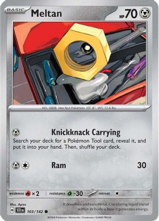 Meltan - 103/142  SV07 Stellar Crown - Common