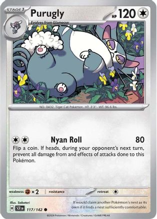 Purugly - 117/142  SV07 Stellar Crown - Common