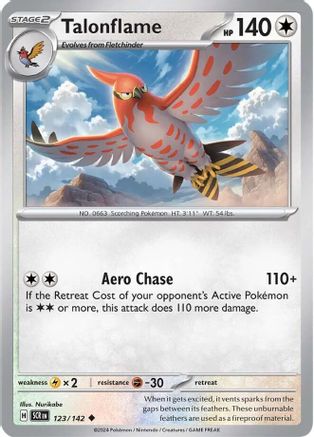 Talonflame - 123/142  SV07 Stellar Crown - Uncommon