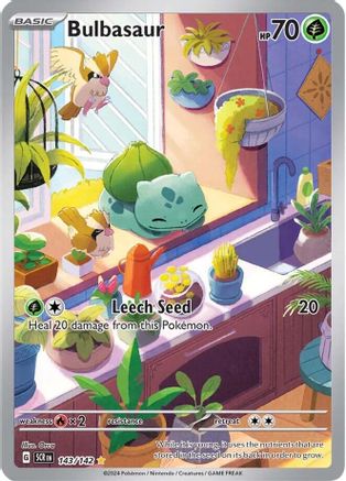 Bulbasaur - 143/142  - Holofoil SV07 Stellar Crown - Illustration Rare