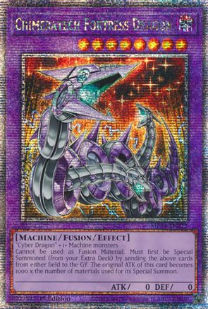 Chimeratech Fortress Dragon (Quarter Century Secret Rare) (MP24-EN022) - 25th Anniversary Tin: Dueling Mirrors 1st Edition