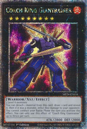 Coach King Giantrainer (Quarter Century Secret Rare) (MP24-EN034) - 25th Anniversary Tin: Dueling Mirrors 1st Edition