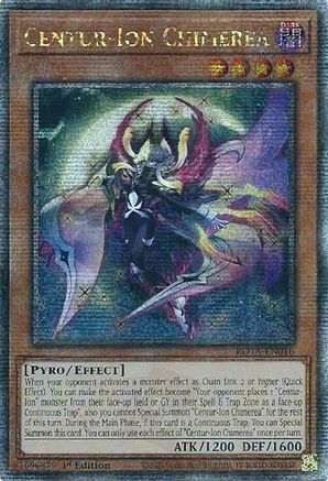 Centur-Ion Chimerea (Quarter Century Secret Rare) (ROTA-EN016) - Rage of the Abyss 1st Edition