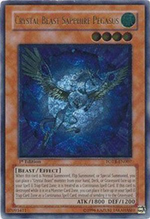 Crystal Beast Sapphire Pegasus (UTR) (FOTB-EN007) - Force of the Breaker 1st Edition