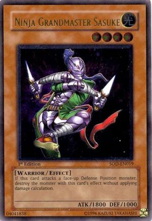 Ninja Grandmaster Sasuke (UTR) (SOD-EN019) - Soul of the Duelist Unlimited