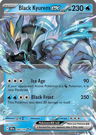 Black Kyurem ex - 048/191  - Holofoil SV08 Surging Sparks - Double Rare