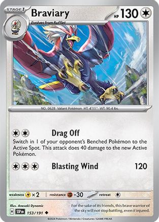 Braviary - 153/191  SV08 Surging Sparks - Uncommon