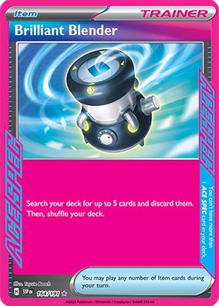 Brilliant Blender - 164/191  - Holofoil SV08 Surging Sparks - ACE SPEC Rare