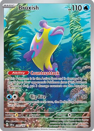Bruxish - 200/191  - Holofoil SV08 Surging Sparks - Illustration Rare