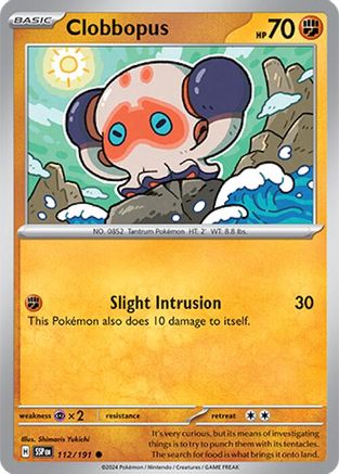 Clobbopus - 112/191  SV08 Surging Sparks - Common