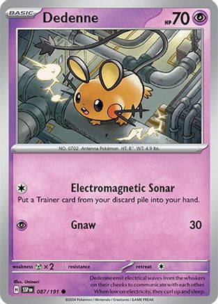 Dedenne - 087/191  SV08 Surging Sparks - Common