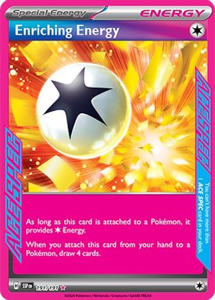 Enriching Energy - 191/191  - Holofoil SV08 Surging Sparks - ACE SPEC Rare