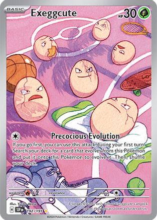 Exeggcute - 192/191  - Holofoil SV08 Surging Sparks - Illustration Rare