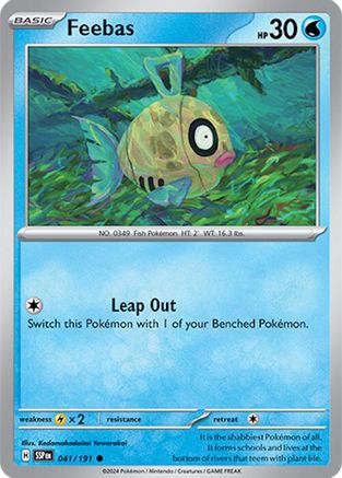Feebas - 041/191  - Reverse Holofoil SV08 Surging Sparks - Common