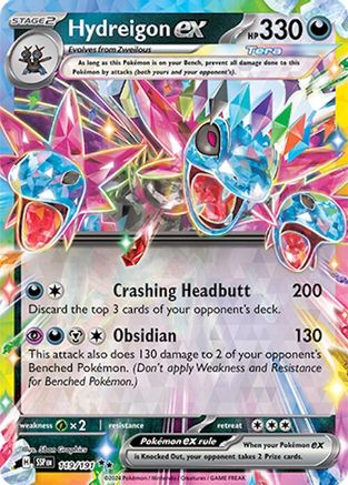 Hydreigon ex - 119/191  - Holofoil SV08 Surging Sparks - Double Rare