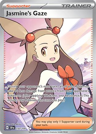 Jasmine's Gaze - 233/191  - Holofoil SV08 Surging Sparks - Ultra Rare