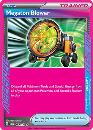 Megaton Blower - 182/191  - Holofoil SV08 Surging Sparks - ACE SPEC Rare