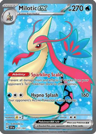 Milotic ex - 217/191  - Holofoil SV08 Surging Sparks - Ultra Rare
