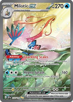 Milotic ex - 237/191  - Holofoil SV08 Surging Sparks - Special Illustration Rare