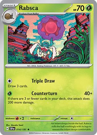 Rabsca - 014/191  - Holofoil SV08 Surging Sparks - Rare