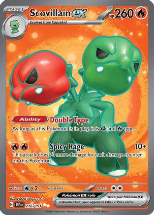 Scovillain ex - 216/191  - Holofoil SV08 Surging Sparks - Ultra Rare