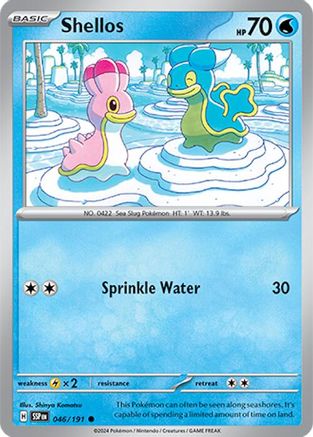 Shellos - 046/191  - Reverse Holofoil SV08 Surging Sparks - Common