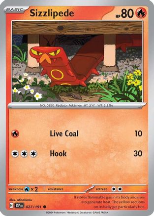 Sizzlipede - 027/191  SV08 Surging Sparks - Common