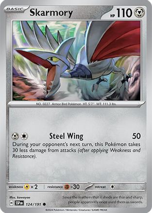 Skarmory - 124/191  SV08 Surging Sparks - Common