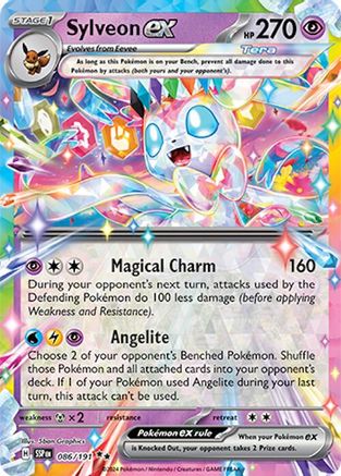 Sylveon ex - 086/191  - Holofoil SV08 Surging Sparks - Double Rare