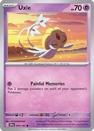 Uxie - 078/191  SV08 Surging Sparks - Common