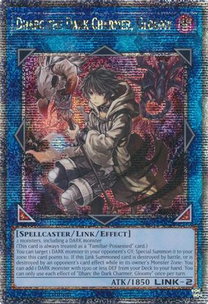 Dharc the Dark Charmer, Gloomy (Quarter Century Secret Rare) (RA03-EN048) - Quarter Century Bonanza 1st Edition