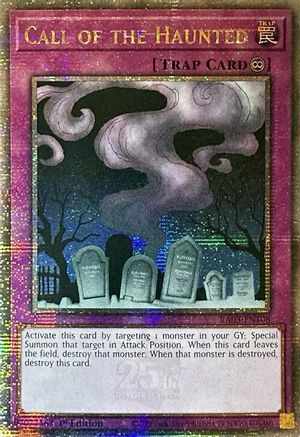 Call of the Haunted (Quarter Century Secret Rare) (RA03-EN108) - Quarter Century Bonanza 1st Edition
