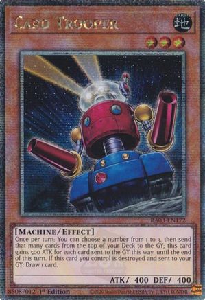 Card Trooper (Quarter Century Secret Rare) (RA03-EN172) - Quarter Century Bonanza 1st Edition