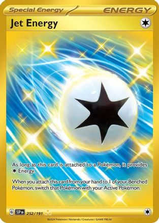 Jet Energy - 252/191  - Holofoil SV08 Surging Sparks - Hyper Rare