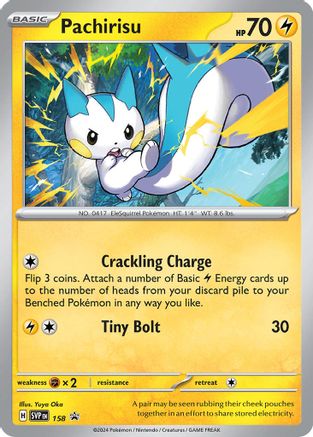 Pachirisu - 158 - 158  - Holofoil SV Scarlet & Violet Promo Cards - Promo