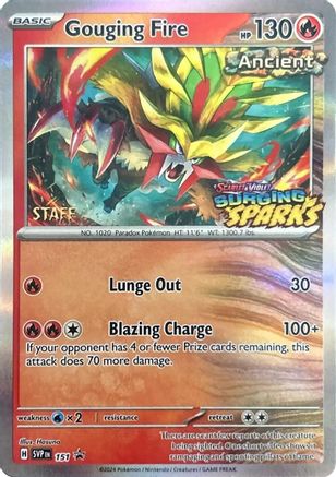 Gouging Fire - 151 (Staff) - 151  - Holofoil SV Scarlet & Violet Promo Cards - Promo