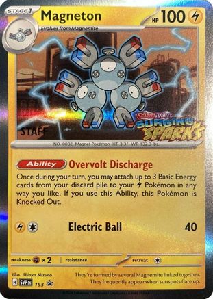 Magneton - 153 (Staff) - 153  - Holofoil SV Scarlet & Violet Promo Cards - Promo