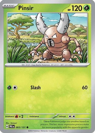 Pinsir - 003/131  SV Prismatic Evolutions - Common