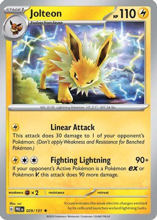 Jolteon - 029/131  - Holofoil SV Prismatic Evolutions - Rare
