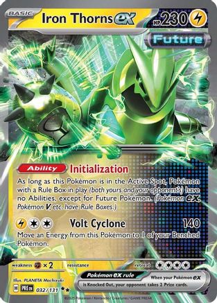Iron Thorns ex - 032/131  - Holofoil SV Prismatic Evolutions - Double Rare