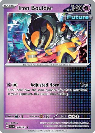 Iron Boulder - 046/131  - Holofoil SV Prismatic Evolutions - Rare