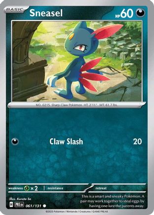 Sneasel - 061/131  SV Prismatic Evolutions - Common