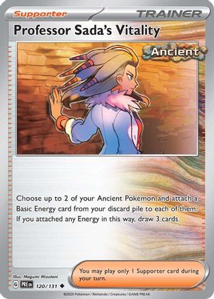 Professor Sada's Vitality - 120/131  - Reverse Holofoil SV Prismatic Evolutions - Uncommon