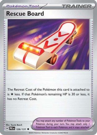 Rescue Board - 126/131  SV Prismatic Evolutions - Uncommon