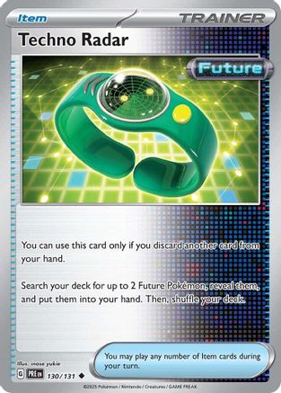 Techno Radar - 130/131  - Reverse Holofoil SV Prismatic Evolutions - Uncommon