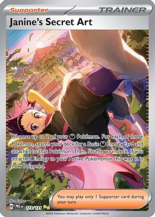 Janine's Secret Art - 173/131  - Holofoil SV Prismatic Evolutions - Special Illustration Rare